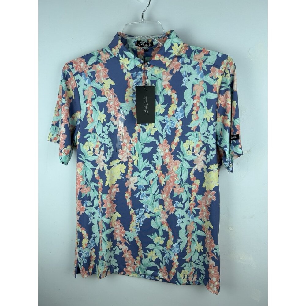 Bad Birdie Men's Lei'd Core Performance Polo Shirt Style#  BBMP001-649 Size M